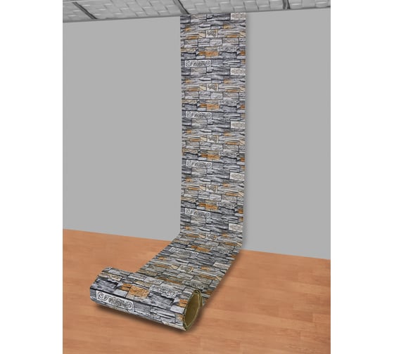 Мягкая самоклеящаяся 3D панель LAKO Камень кладка 13, рулон, 70x600 см LKD-16-05-FC67 LKD-16-05-FC67-RU