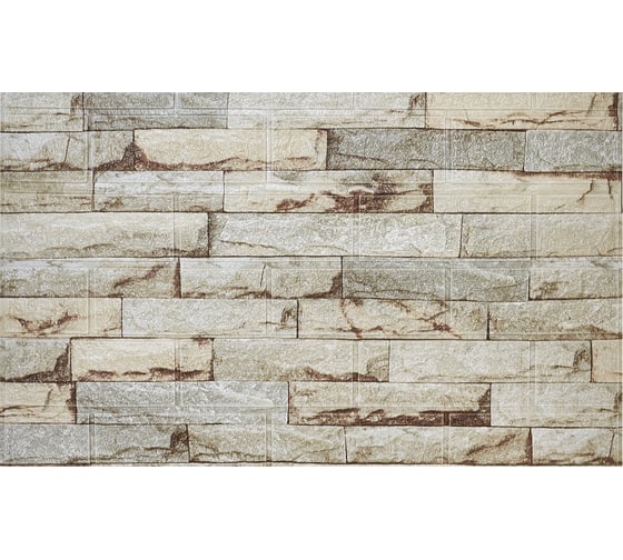 Мягкая самоклеящаяся 3D панель LAKO Камень кладка 14, рулон, 70x600 см LKD-16-05-FC77 LKD-16-05-FC77-RU