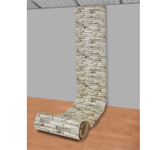 Мягкая самоклеящаяся 3D панель LAKO Камень кладка 14, рулон, 70x600 см LKD-16-05-FC77 LKD-16-05-FC77-RU