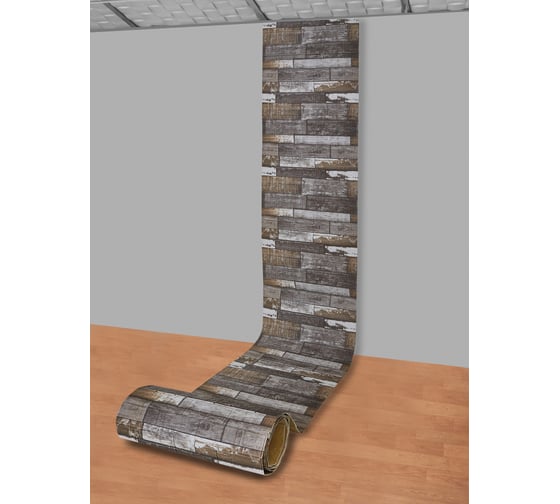 Мягкая самоклеящаяся 3D панель LAKO Деревянная кладка 6, рулон, 70x600 см LKD-16-05-AD20 LKD-16-05-AD20-RU