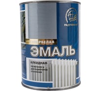 Алкидная краска для радиаторов Радугамалер белая, 0.9 кг 4650001274953