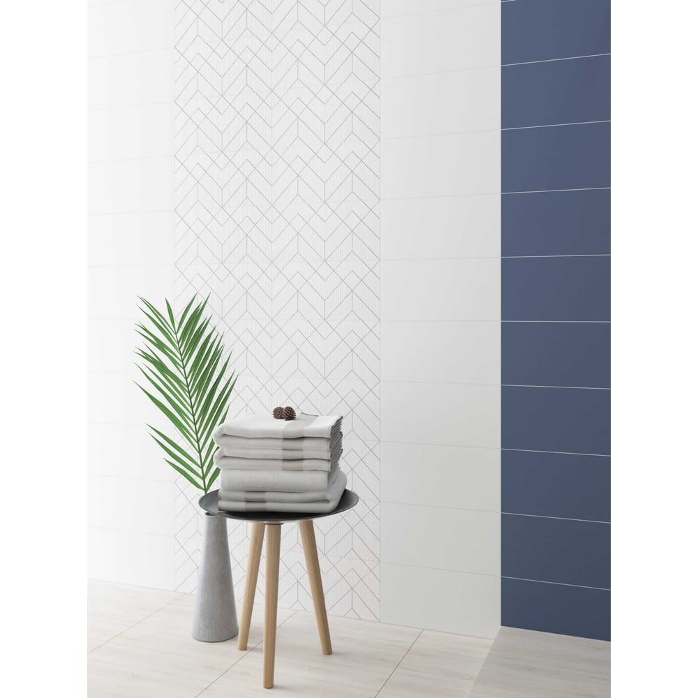 Плитка настенная LB CERAMICS Мореска 1041-8137 (белый; 20х40 см; 20 шт ...