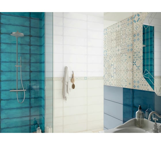 Плитка настенная LB CERAMICS Парижанка 1064-0229 (бирюзовый; 20х60 см; 7 шт.; площадь упаковки 0,84 кв.м) СК000030271