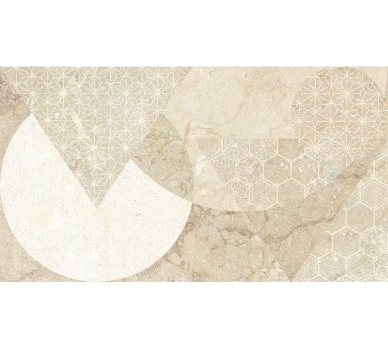 Декор LB CERAMICS Лиссабон 1045-0256 (бежевый; 25х45 см; 13 шт.; площадь упаковки 1,46 кв.м) СК000036850