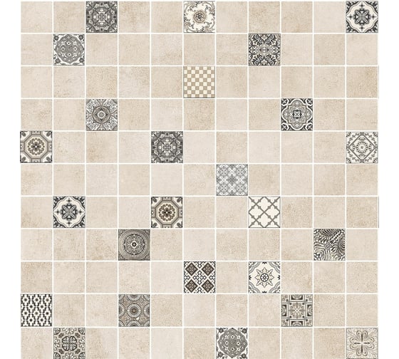 Декор LB CERAMICS Астрид 5032-0291 (мозаика кофейный; 30х30 см; 15 шт.; площадь упаковки 1,35 кв.м) СК000018533