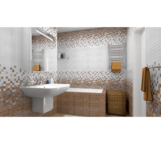 Плитка настенная LB CERAMICS Астрид 1041-0233 (белая; 20х40 см; 19 шт.; площадь упаковки 1,5 кв.м) СК000018461