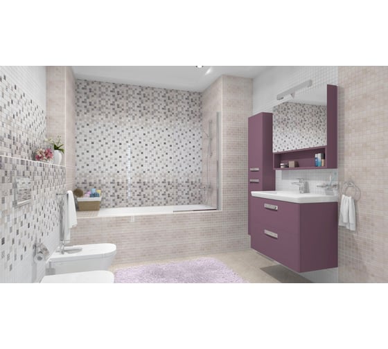 Декор LB CERAMICS  Астрид 1041-0235 (кофейный; 20х40 см; 19 шт.; площадь упаковки 1,5 кв.м) СК000018463
