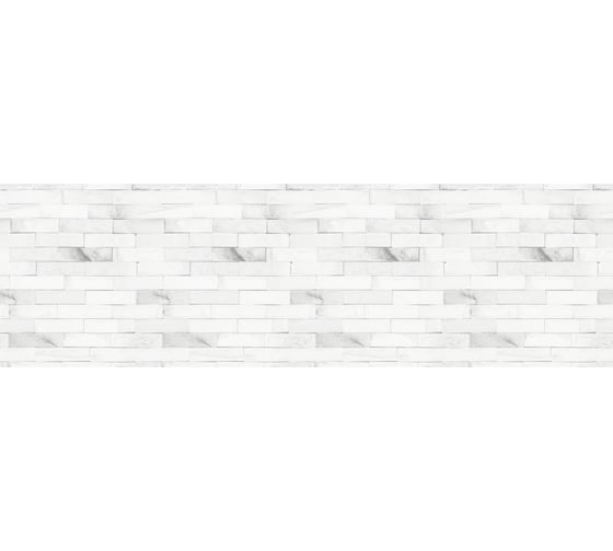 Панель для кухонного фартука ФАРТУКОФФ без дополнительного покрытия "ТП - Сланец белый",, 2000x600x0,7 мм, Термоперевод 35010720102 1