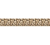 Панель для кухонного фартука ФАРТУКОФФ без дополнительного покрытия "ТП - Брёвна",, 4000x600x0,7 мм, Термоперевод 35010120104