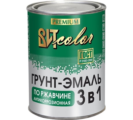 Грунт-эмаль по ржавчине 3в1 Царицынские краски зеленая 0,8 кг 16054