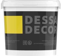 Акриловая краска DESSA DECOR Премьер без шагрени для стен и потолка, 0,9 кг 705585