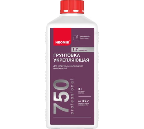 Грунт NEOMID Contact Proff концентрат 1:7, 1 л Н-ГрунтContactProff-1/кон