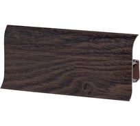 Напольный плинтус Центурион Lider 322 (62 мм; глянцевый; вяз коричневый) 71141