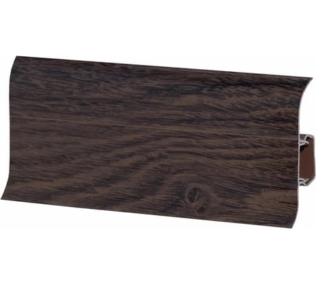 Напольный плинтус Центурион Lider 322 (62 мм; глянцевый; вяз коричневый) 71141