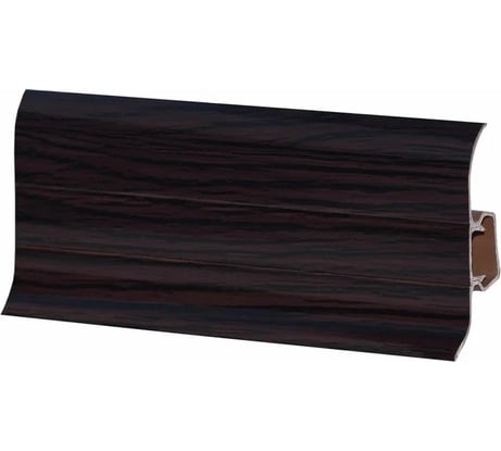 Напольный плинтус Центурион Lider 309 (62 мм; глянцевый; орех темный) 71322