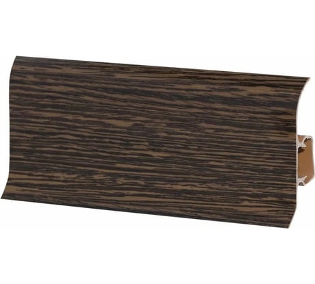 Напольный плинтус Центурион Lider 312 (62 мм; глянцевый; дуб затемненный) 71478