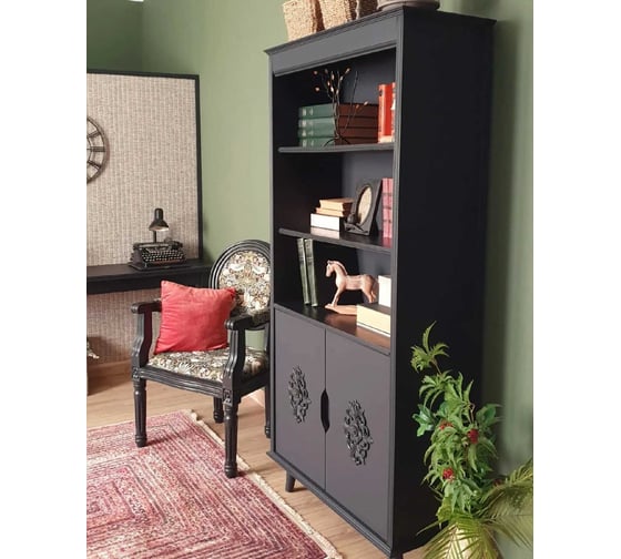 Краска для мебели и декора ATURI Design Меловой бархат mia черный бархат, 0.83 кг T1-00010850