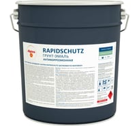 Грунт-эмаль для поверхностей из черных металлов ALPINA Rapidschutz ral 7024/графитовый серый,10 л 948104227