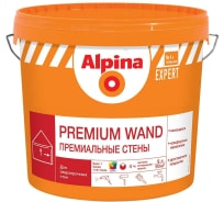 Краска для внутренних работ ALPINA expert premium wand премиальные стены база 1; 9 л 948104656