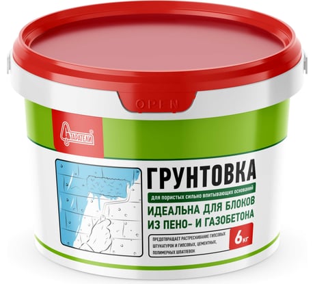 Грунтовка Старатели Для пористых сильно впитывающих оснований 6 кг 3277/3480