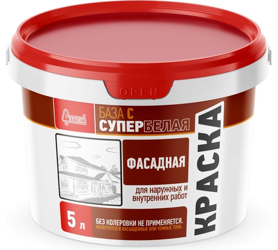 Фасадная краска Старатели база С, 5 л 3277/3440 1