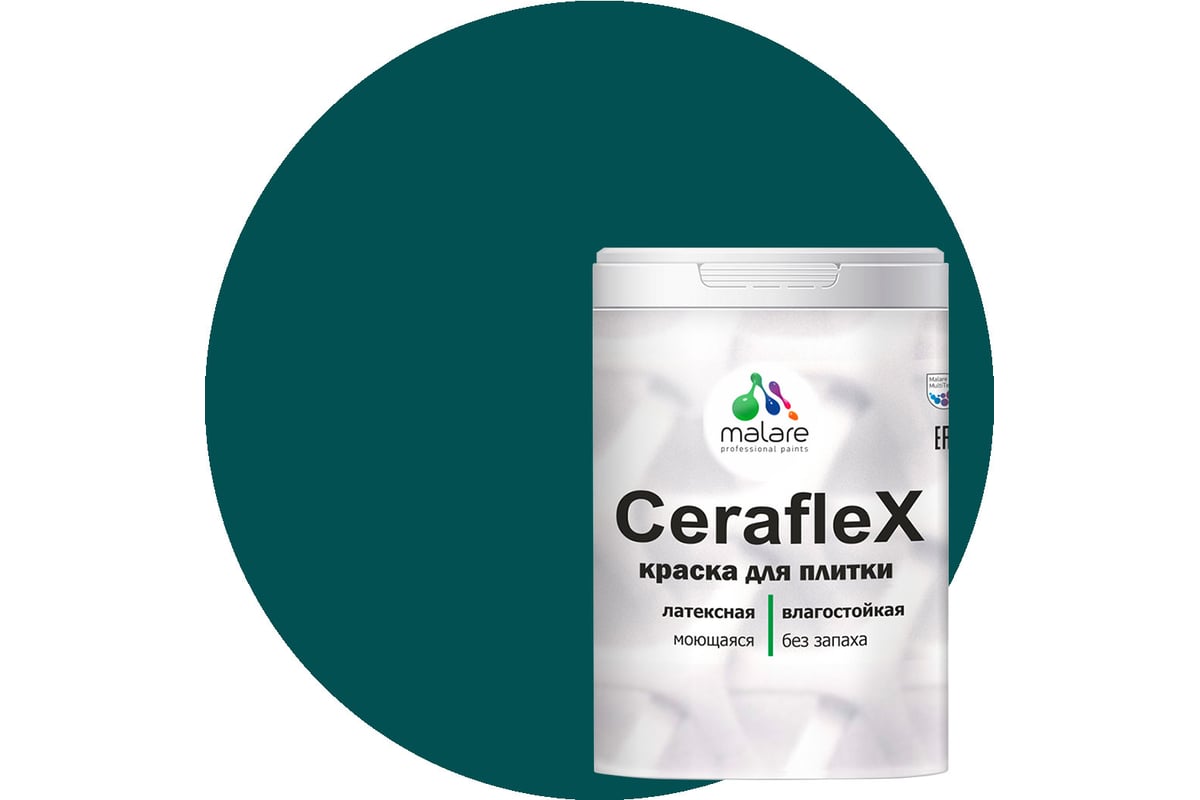 Латексная краска MALARE Ceraflex для кафельной и керамической плитки ...