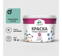 Краска MALARE Евро 20 для стен, потолков и обоев, бирюзовая катунь, 13 кг КЕВРО20БИКМ1300