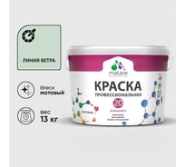 Краска MALARE Евро 20 для стен, потолков и обоев, линия ветра, 13 кг КЕВРО20ЛИВМ1300