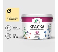 Краска MALARE Евро 20 для стен, потолков и обоев, тропический макарун, 13 кг КЕВРО20ТРММ1300
