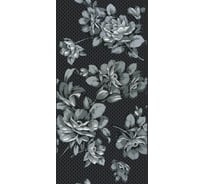 Декор Нефрит-Керамика Аллегро черный цветы 20x40 04-01-1-08-03-04-100-1