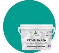 Грунт-эмаль для деревянных поверхностей MALARE 3в1 матовая, персидский зеленый, 10 кг 2036752344527