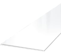 Панель ПВХ КронаПласт белый глянец, 2,7 м 00-00064281