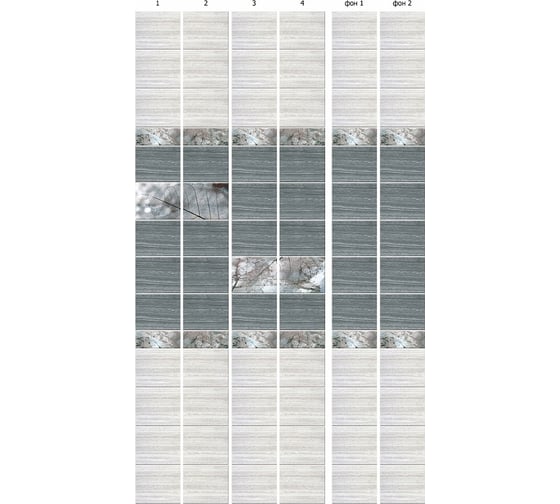 Панель ПВХ КронаПласт Unique магия фон, 2 шт. 00-00057319