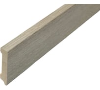 Плинтус РУССКИЙ ПРОФИЛЬ деревянный, 80х16х2400 мм, Дуб Грей 4680427069345