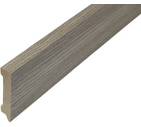 Плинтус РУССКИЙ ПРОФИЛЬ деревянный, 80х16х2400 мм, Ларче грей 4680427069369