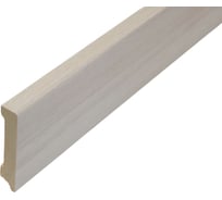Плинтус РУССКИЙ ПРОФИЛЬ деревянный, 80х16х2400 мм, Сандал белый 4680427069383