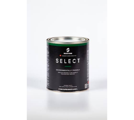 Акриловая краска для стен Selectone select matte A1000-1