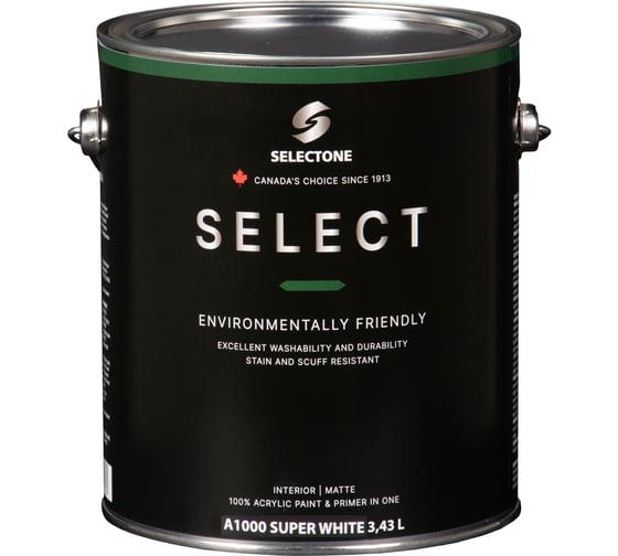Акриловая краска для стен Selectone select matte A1000-4