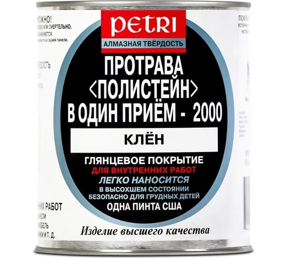Полиуретановый цветной лак PETRI Polystain Клён PM-P 1