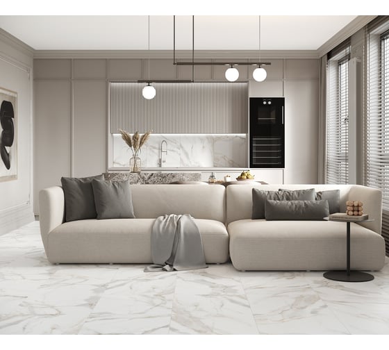 Керамогранит LAPARET Adelaida белый 4 шт., 60x60 см, 1,44 кв. м х9999283270