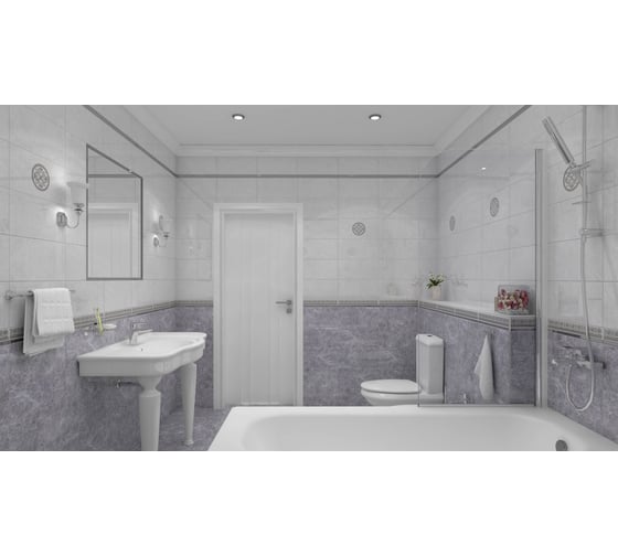 Керамогранит LAPARET Afina тёмно-серый 40x40 см, 1,76 м2, 11 шт х9999227343