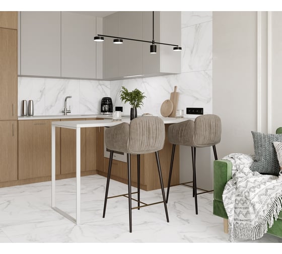 Керамогранит LAPARET Granada белый, 60x60 см, 1.44 кв. м, 4 шт. х9999283268