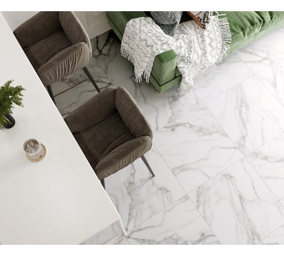 Керамогранит LAPARET Granada белый, 60x60 см, 1.44 кв. м, 4 шт. х9999283268