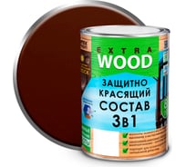 Защитно-красящий состав 3в1 FARBITEX EXTRA махагон, 0.8 л 4300011273