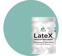 Краска для деревянных окон и дверей MALARE матовая, бирюзовая катунь, 1 кг 2036748173780