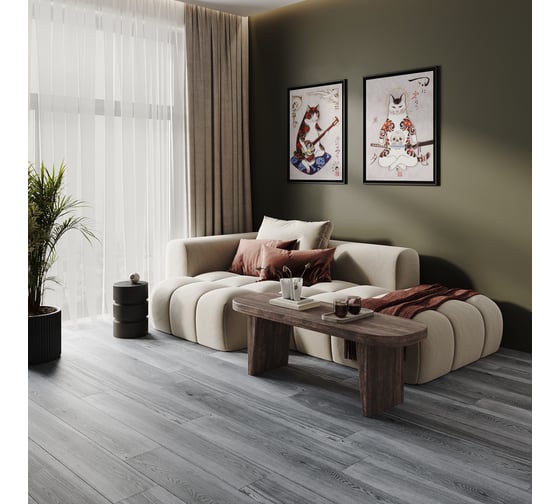Ламинат spc GOODWAY spain collection, дуб риоха, 43 класс, 1240x185x3,5 мм, упаковка 2,29 м2 GWES-04