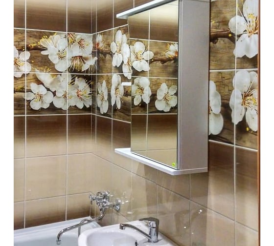 Панель ПВХ КронаПласт Unique сакура, 4 шт. 00-00035646