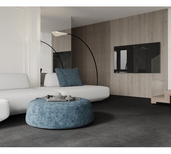 Керамогранит матовый LAPARET code black графитовый 60x60 см 1,44 м2, 4 шт х9999290557