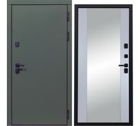 Дверь DIVA 61 Зеркало 2050x960 мм Правая Олива Софт - Д15 Силк маус УТ-00076871