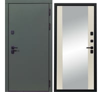 Дверь DIVA 61 Зеркало 2050x860 мм Правая Олива Софт - Д15 Софт шампань УТ-00076873